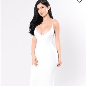 White Midi Dress